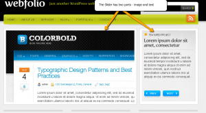 webfolio, slider setup,